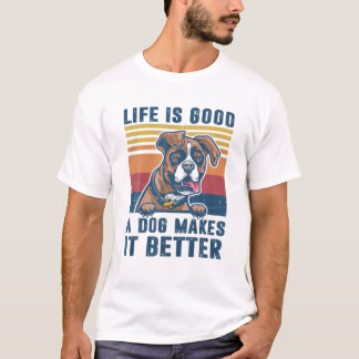 Camiseta Boxer Dog Gifts Funny Boxer Dog Dad Mom Men Mujere