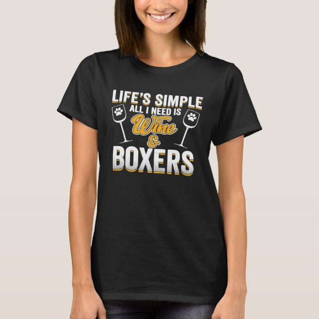 Camiseta Boxer Dog Lover Cómico De Perro Que Dice Cita De P (Anverso)