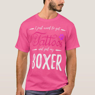 Camiseta Boxer Dog Lover Tattoo Divertida Idea De Mamá Perr