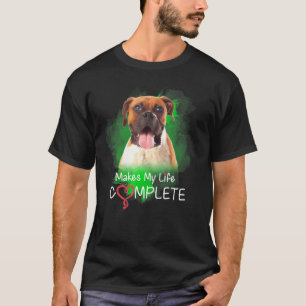 Camiseta Boxer Dog Me Hace La Vida Completa - Dueño De Perr
