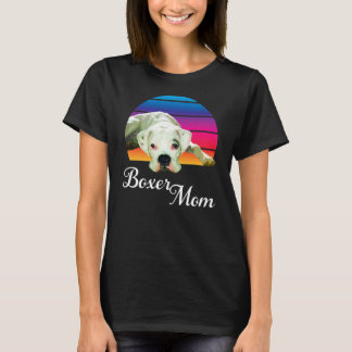 Camiseta Boxer Dog Mom Rainbow Dog Animal Lover Graphic