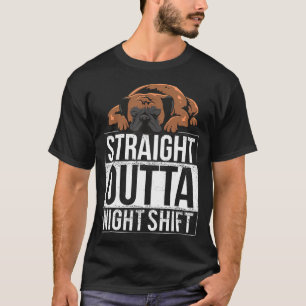 Camiseta Boxer Dog Napping Night Shift