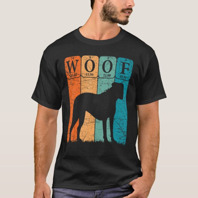 Camiseta Boxer Dog Periodic Table Elements Dog Lover Woof (Anverso)