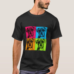 Camiseta Boxer Dog Pop Art Design Ilustracion colorido T S