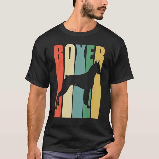 Camiseta Boxer Dog Retro (Anverso)