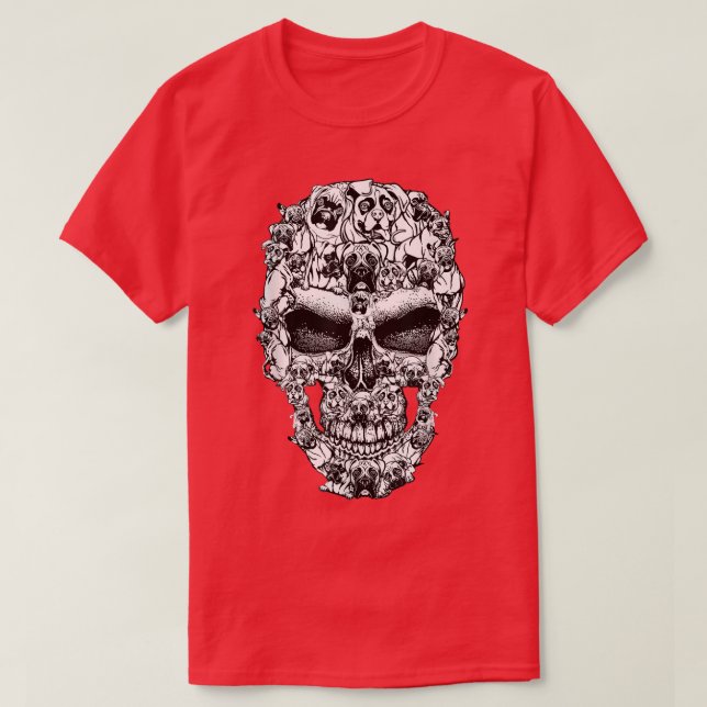 Camiseta Boxer Dog Skeleton Costume Halloween (Diseño del anverso)