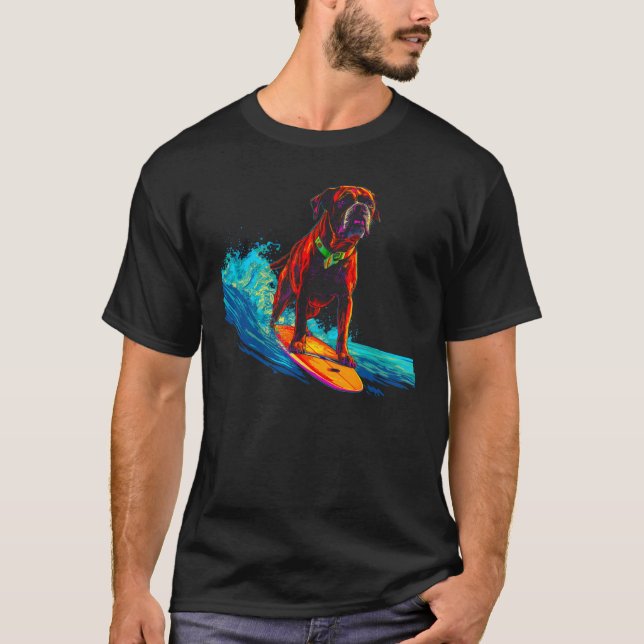 Camiseta Boxer Dog Surf (Anverso)