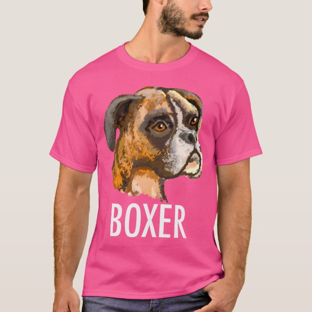 Camiseta Boxer Dog Tee Tees T Shirshirt (Anverso)