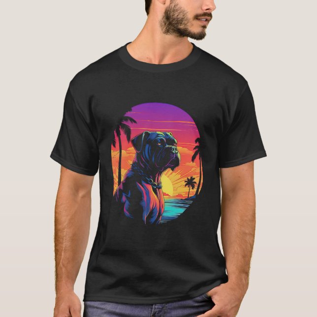 Camiseta Boxer Dog Vintage Style (Anverso)