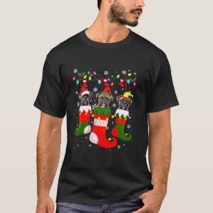 Camiseta Boxer En Calcetines Navidades Santa Hat Xmas Perro