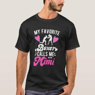 Camiseta Boxer favorito me llama abuela Mimi Boxing Mimi