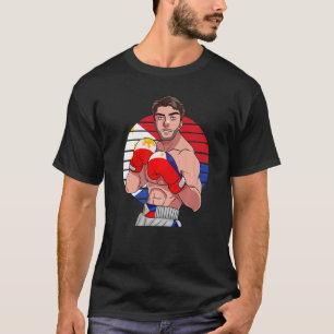 Camiseta Boxer filipino Bandera filipina Boxeo Labán Lang