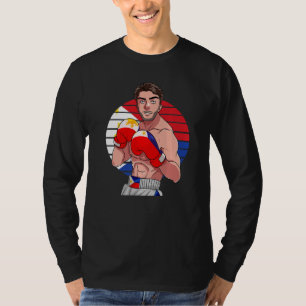 Camiseta Boxer filipino Bandera filipina Boxeo Labán Lang