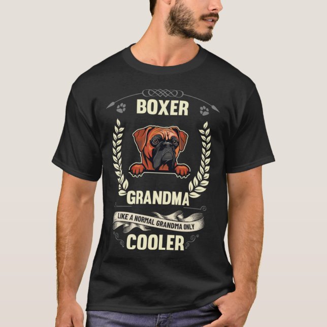 Camiseta Boxer Grandma Like A Normal Grandma Only Cooler (Anverso)