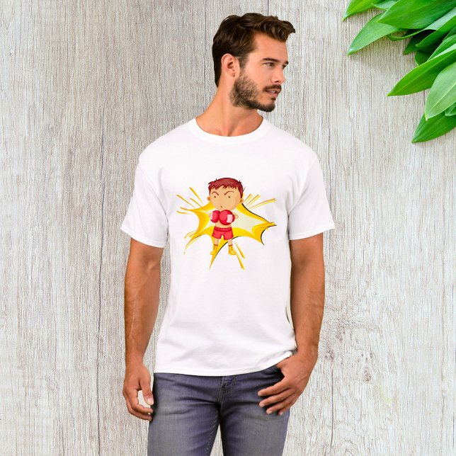 Camiseta Boxer infantil con guantes y pantalones cortos roj (Subido por el creador)