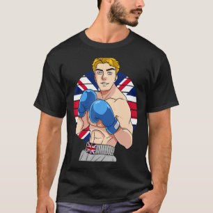 Camiseta Boxer inglés Bandera del Reino Unido Gran Bretaña 