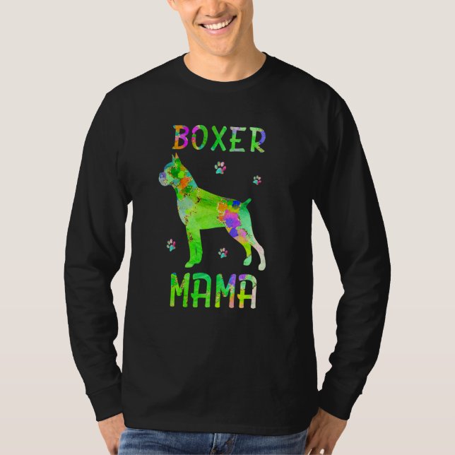 Camiseta Boxer Mama Colorful Dog Mom (Anverso)