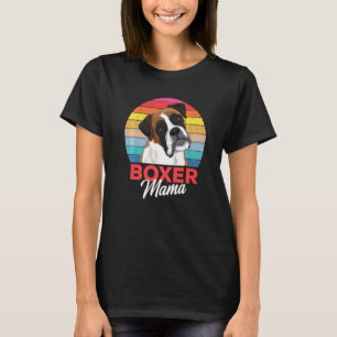Camiseta Boxer Mama Cute Boxer Dog Mom Chicas