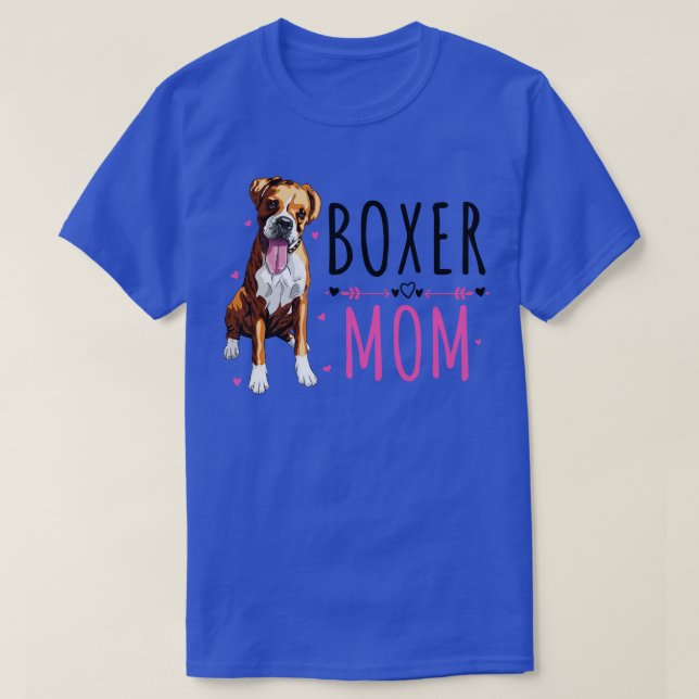 Camiseta Boxer Mom Cute Boxer Lover Dueño De Perro (Diseño del anverso)