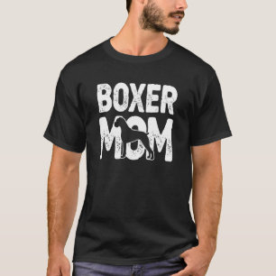Camiseta Boxer Mom Dog Boxer Madre Dueña de Perro
