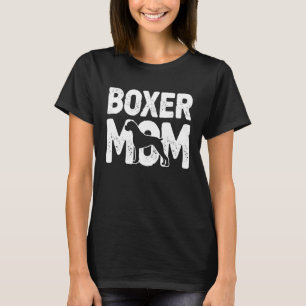 Camiseta Boxer Mom Dog Boxer Madre Dueña de Perro