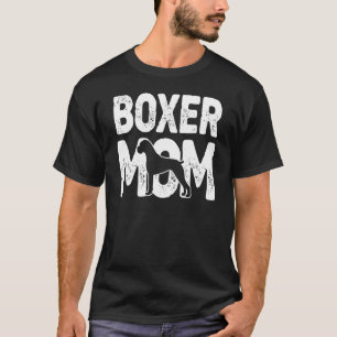 Camiseta Boxer Mom Dog Boxer Madre Dueña de Perro