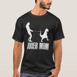 Camiseta Boxer Mom Dog Dinosaur Día de la Madre
