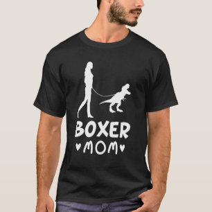 Camiseta Boxer Mom Dog Dinosaur Dog Mom Life