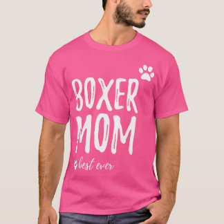 Camiseta Boxer Mom Funny Dog Mom Gift