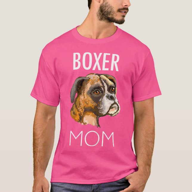 Camiseta Boxer Mom Tshirt T Shirt (Anverso)