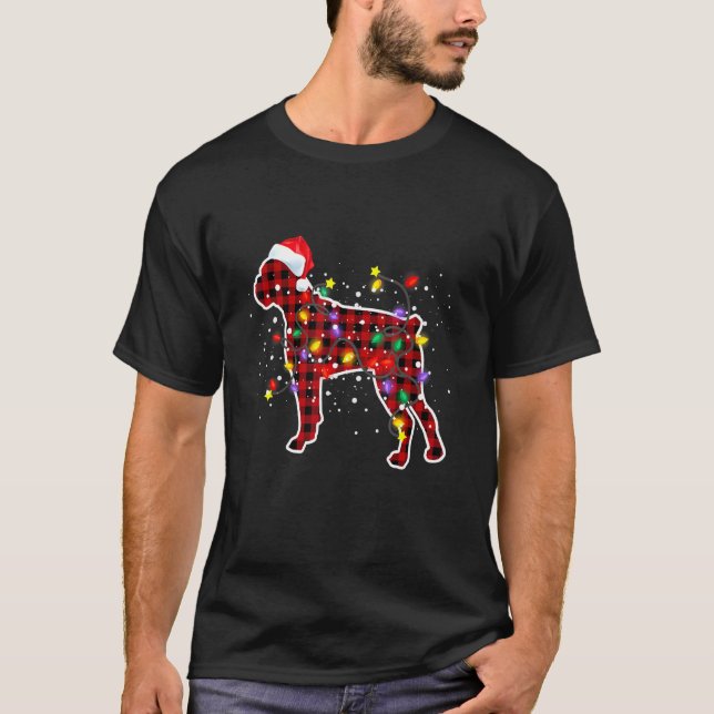 Camiseta Boxer Navidades de perro Pajamas Familia Xmas Lige (Anverso)