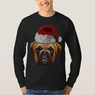 Camiseta Boxer Navidades feos Perro Santa Hat regalo de Nav