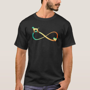 Camiseta Boxer Perro Infinito Amor Corazón Infinito Símbolo