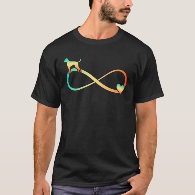 Camiseta Boxer Perro Infinito Amor Corazón Infinito Símbolo (Anverso)