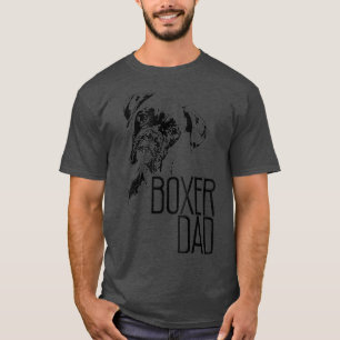 CAMISETA BOXER PERRO PADRE CARA T DOG LOVERS BOXER DAD GIFT
