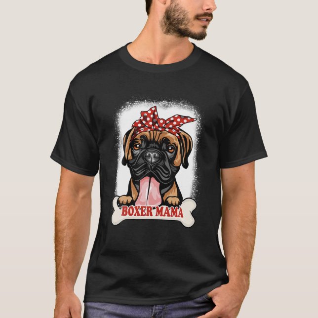 Camiseta Boxer podrido mami cute perro amante perro Día de  (Anverso)