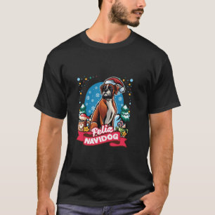 Camiseta Boxer Santa Claus Coffee Mug Merry Christmas Dogs