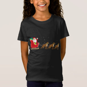 Camiseta Boxer Santa Navidades Sleigh - Divertido perro de 