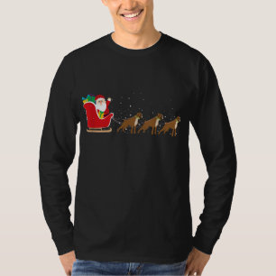 Camiseta Boxer Santa Navidades Sleigh - Divertido perro de 