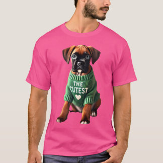 Camiseta Boxer Shirt Boxie Mamá Papá Doggie Boxer Bull