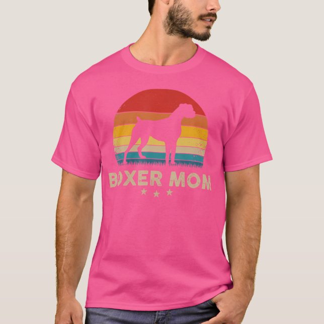 Camiseta Boxer Silhouette Sunset Boxer Mom (Anverso)