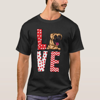 Camiseta Boxer Valentines Day Love Valentine Cute Hearts
