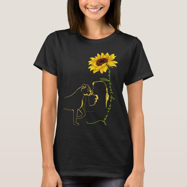 Camiseta Boxer You Are My Sunshine Best Idea for Dog mom (Anverso)