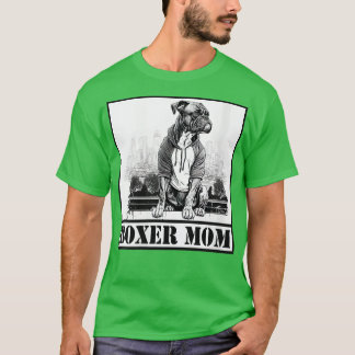 Camiseta Boxers Boxer Dog Design Boxer Mom Retro Bo