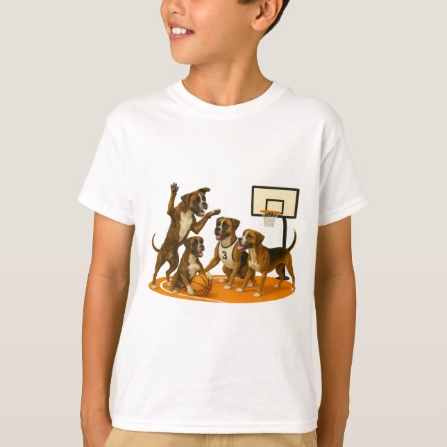 Camiseta Boxers playing basketball (Anverso)