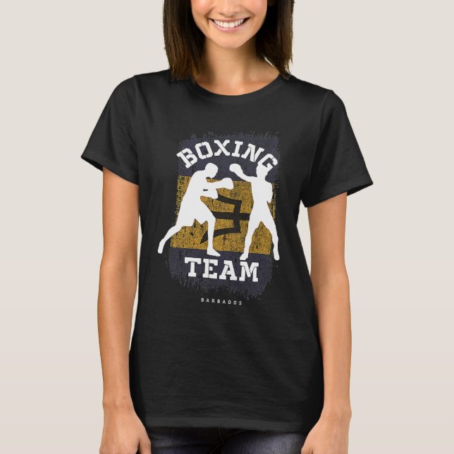 Camiseta Boxing Barbados Combat Sports Fighter Boxing (Anverso)