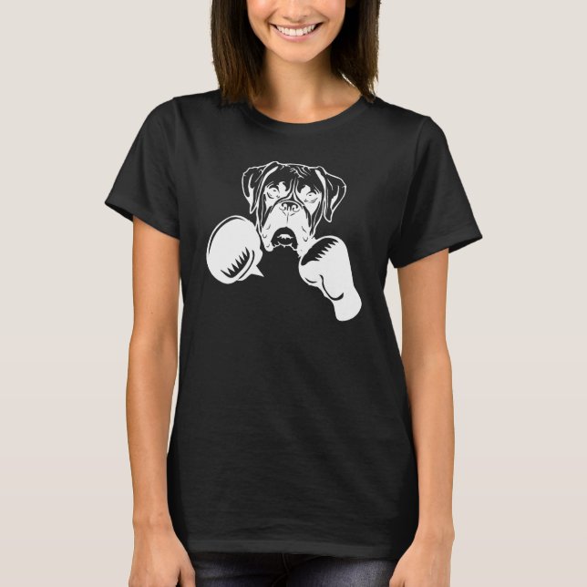 Camiseta boxing Boxer dog Boxer dog mom Boxer dog dad (Anverso)