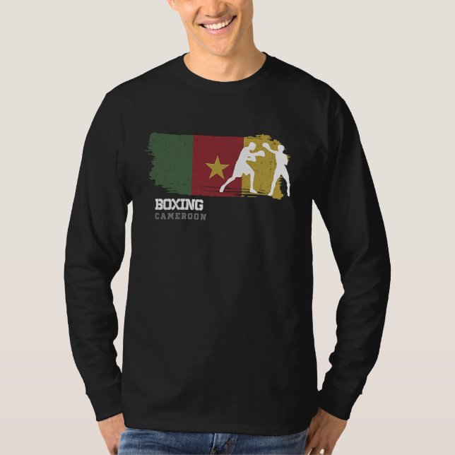 Camiseta Boxing Cameroon Combat Sports Fighter Boxing (Anverso)