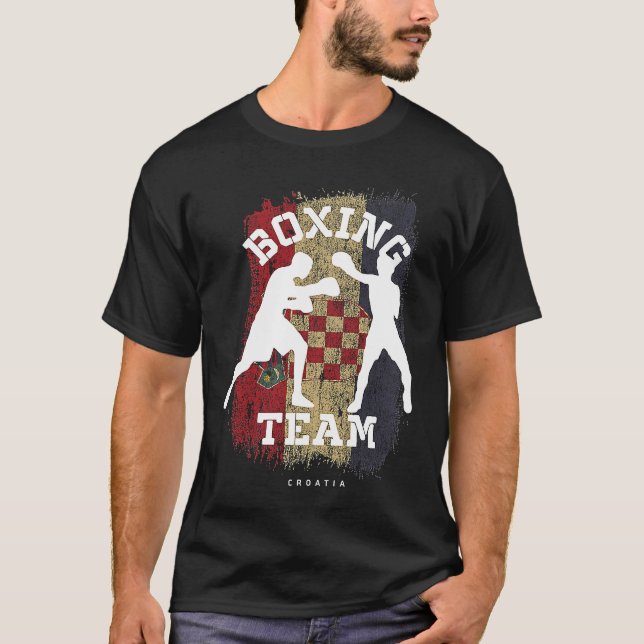 Camiseta Boxing Croatia Combat Sports Fighter Boxing (Anverso)