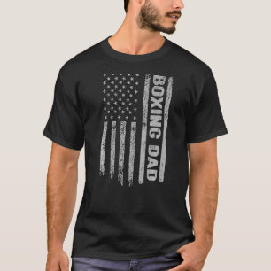 Camiseta Boxing Dad America Patriot Vintage de la bandera d